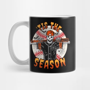 Funny Tis the Season Halloween  Baseball Saying Quote Mug